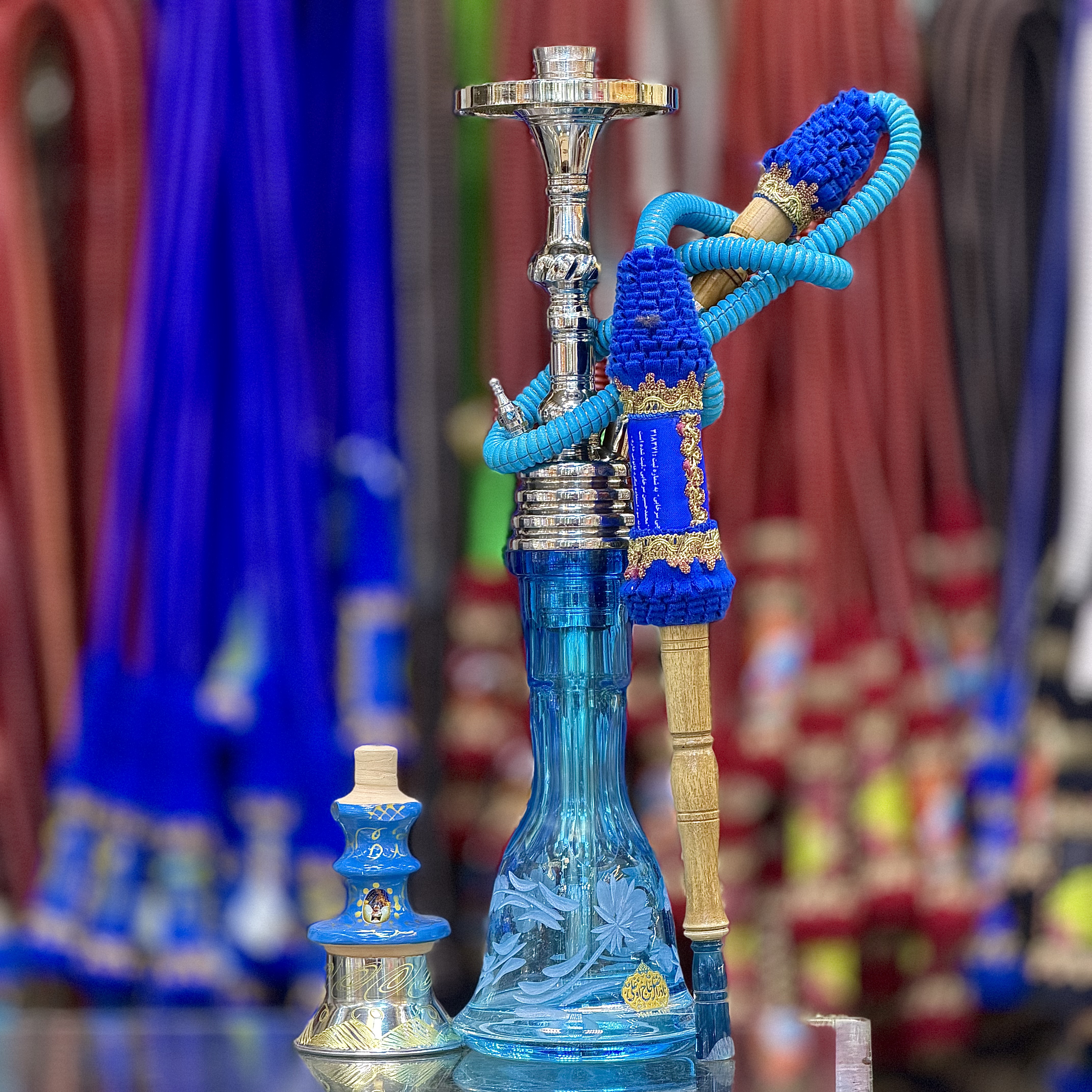 ست قلیان  گلابی ممتاز سوپاپ دار