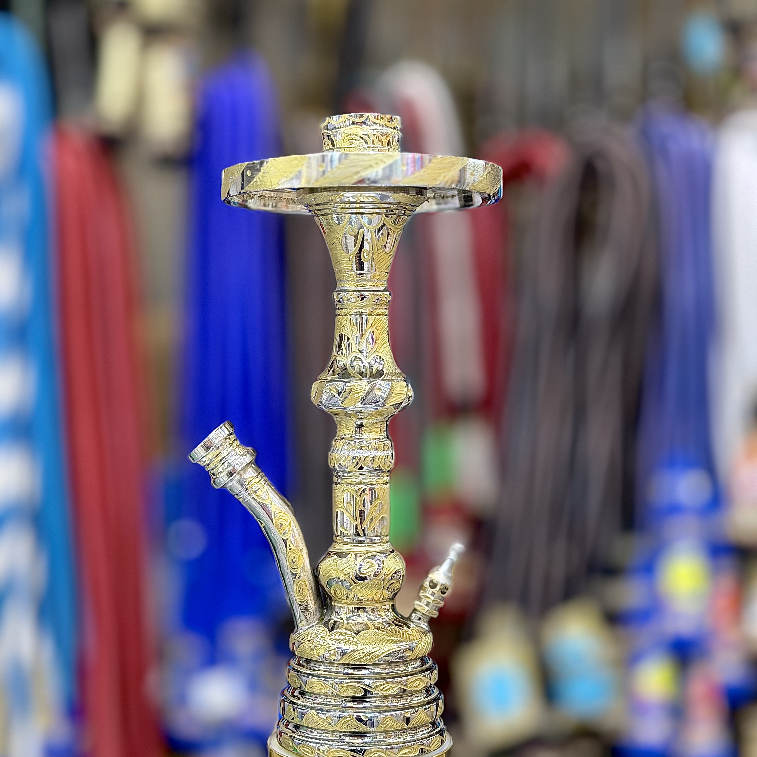 تنه قلیان گلابی سوپاپ دار قلمزنی ممتاز