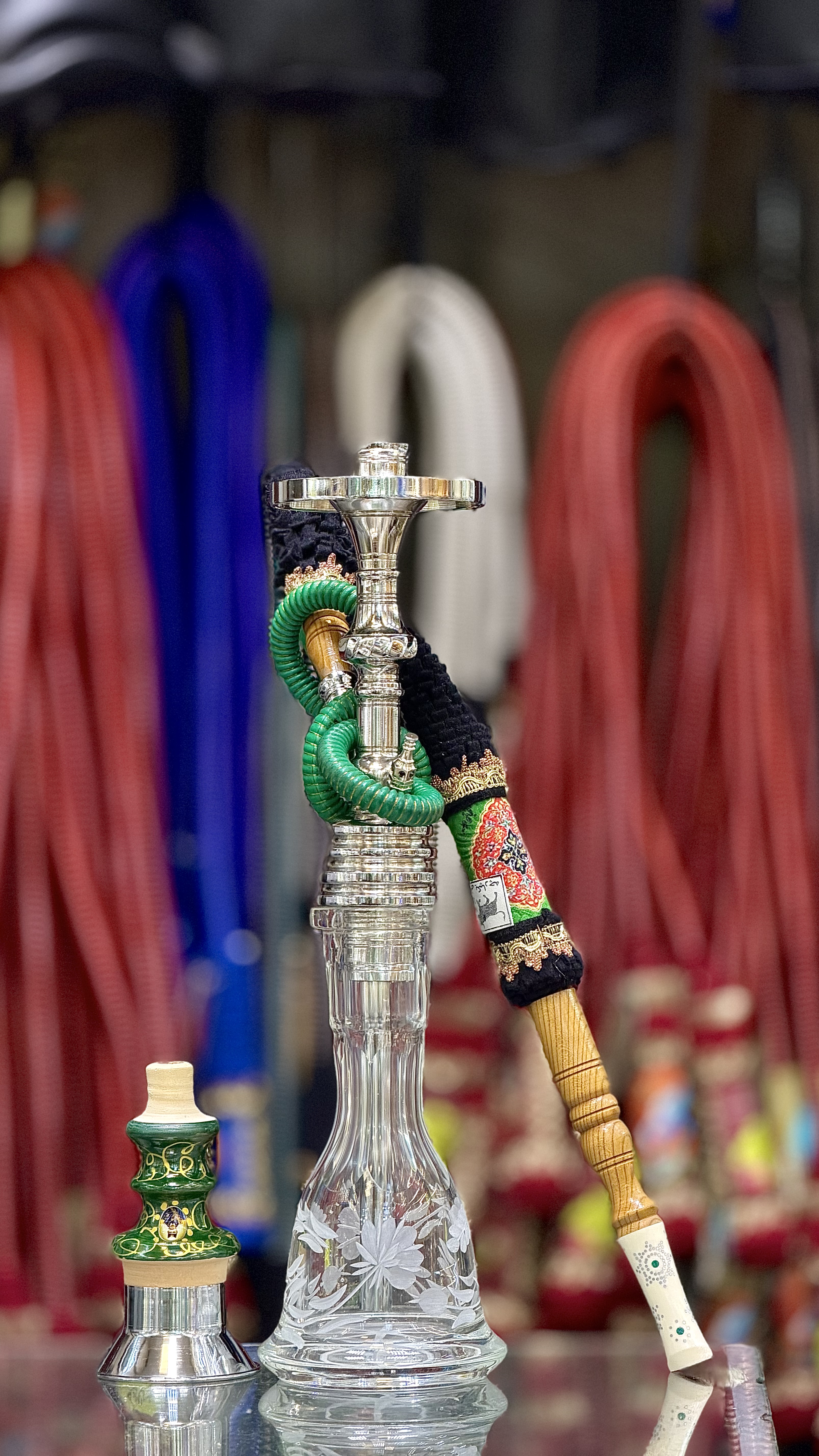 ست قلیان  گلابی ممتاز سوپاپ دار