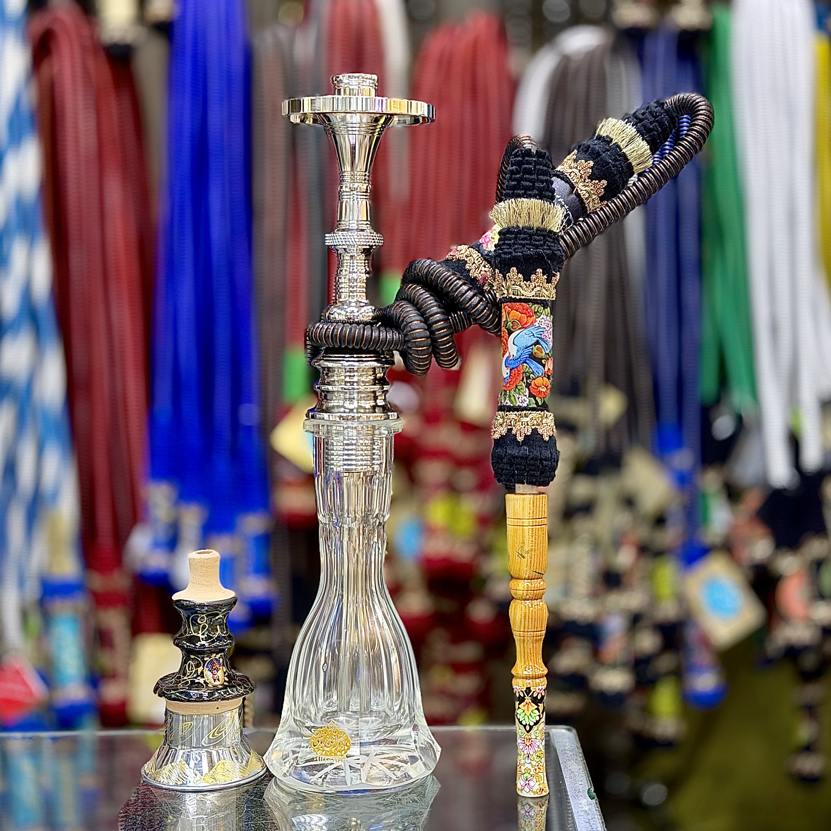 ست قلیان گلابی مکانیزم جدید(۶۹)