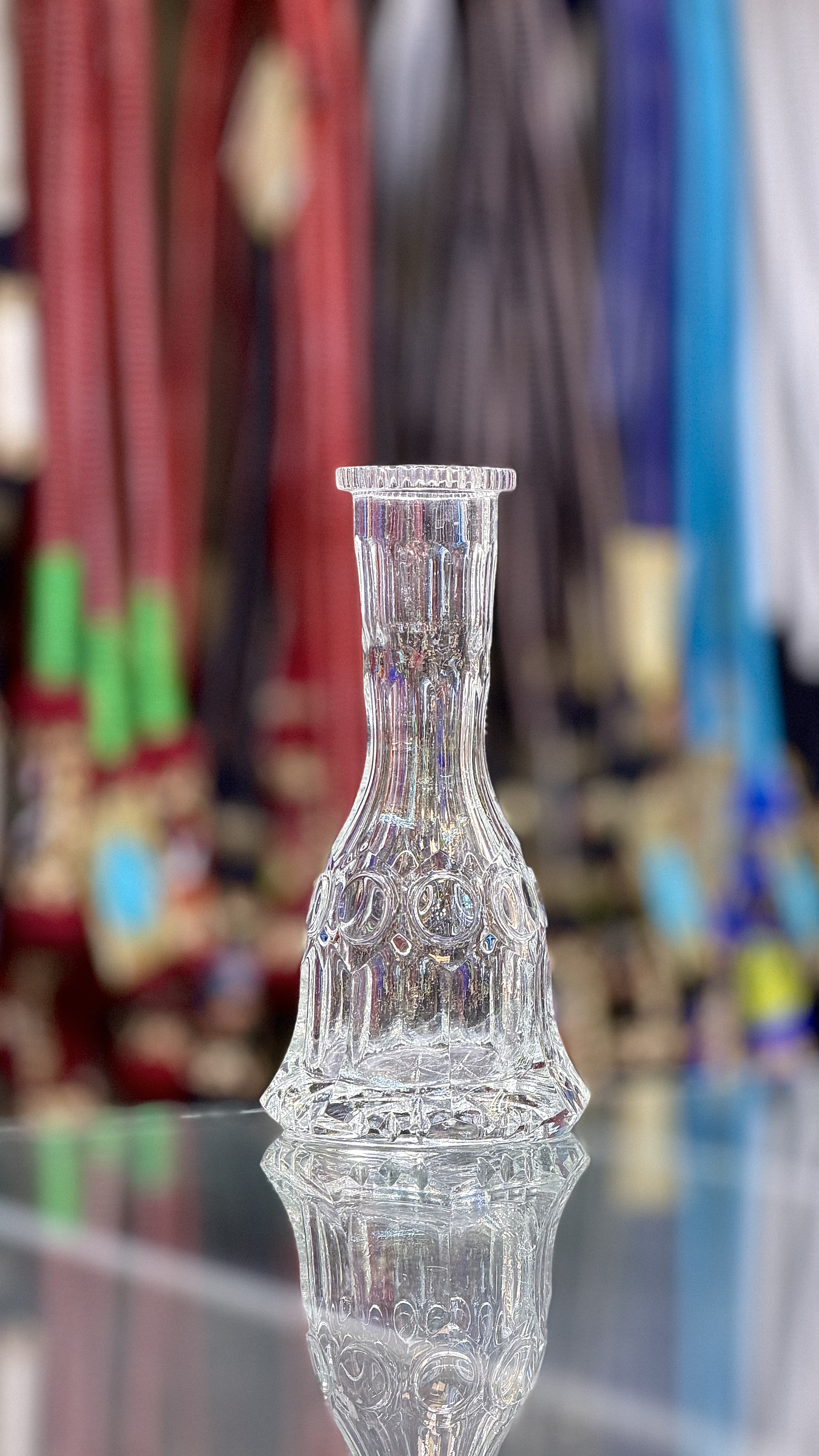 شیشه قلیان تراش فرانسه کوچک اسیدی